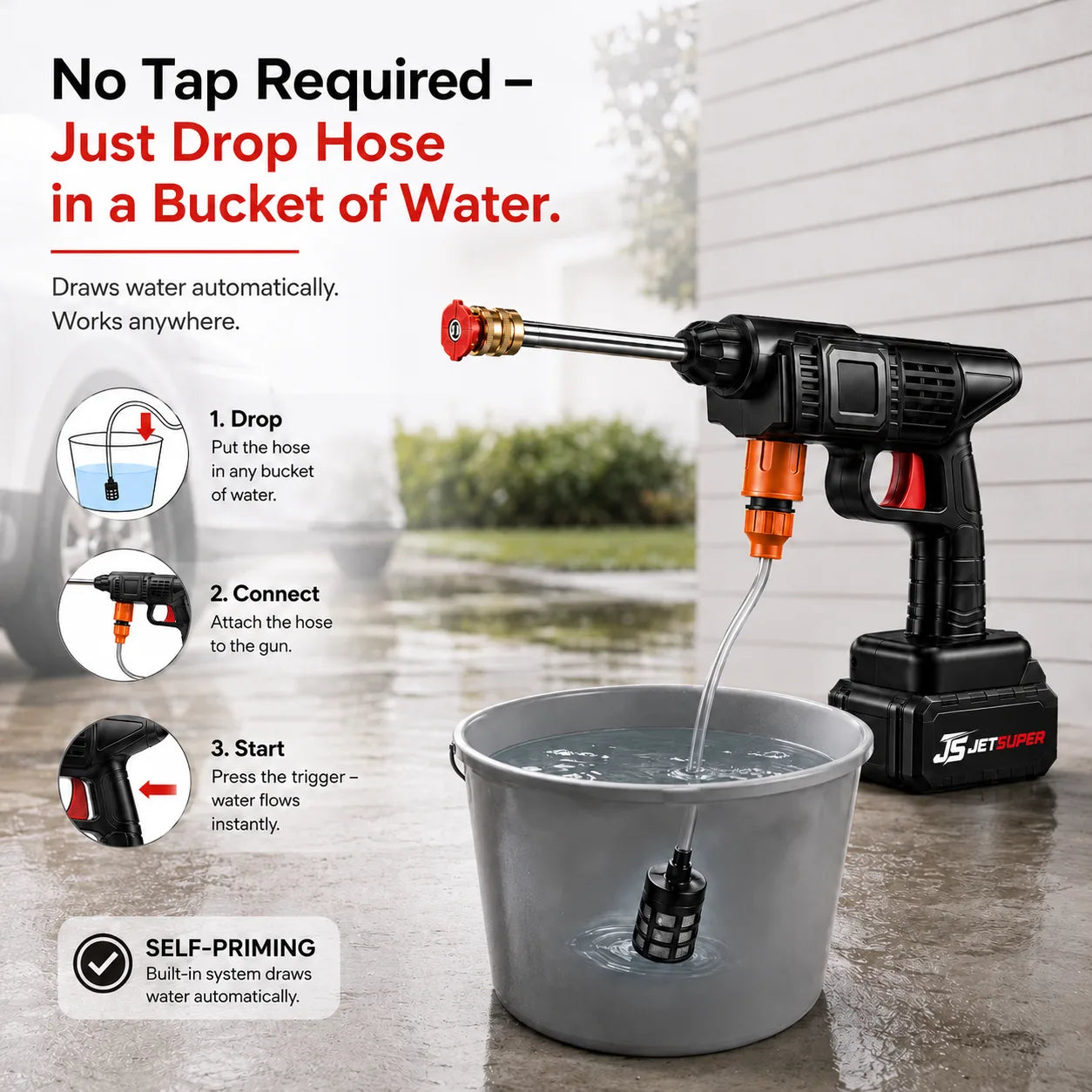 JetSuper™ Pro - Most Powerful Pressure Washer For Car, Home & Outdoor Space