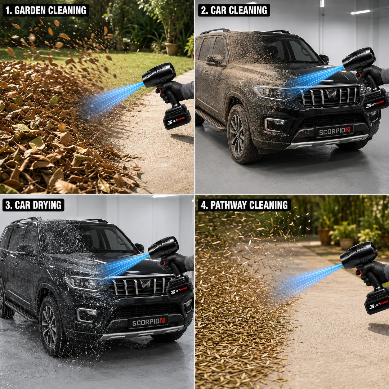 Jetsuper™ Pro - Most Powerful Air Blower For Car, Home & Outdoor Space