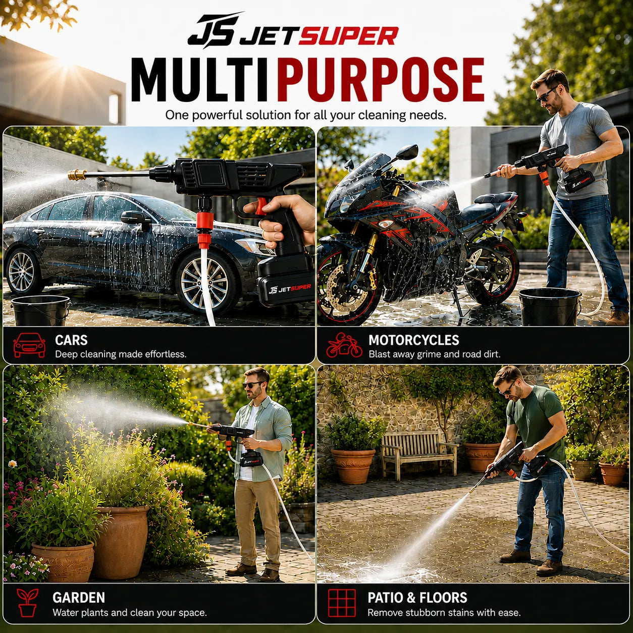 JetSuper™ Pro - Most Powerful Pressure Washer For Car, Home & Outdoor Space